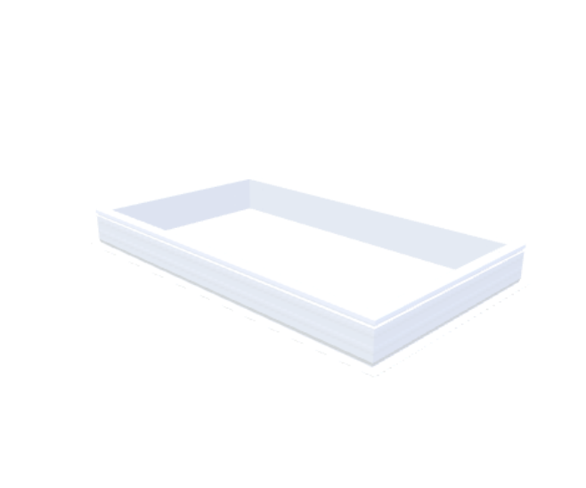 PVC-Aufsatzkranz 100x180 cm - Skylux
